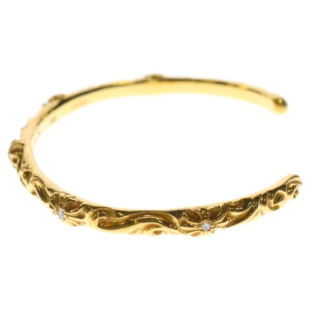 CHROME HEARTS(クロムハーツ) 22K BANGLE SBT A DIA 22K SBTバンド アフターダイヤ バングル ゴールド