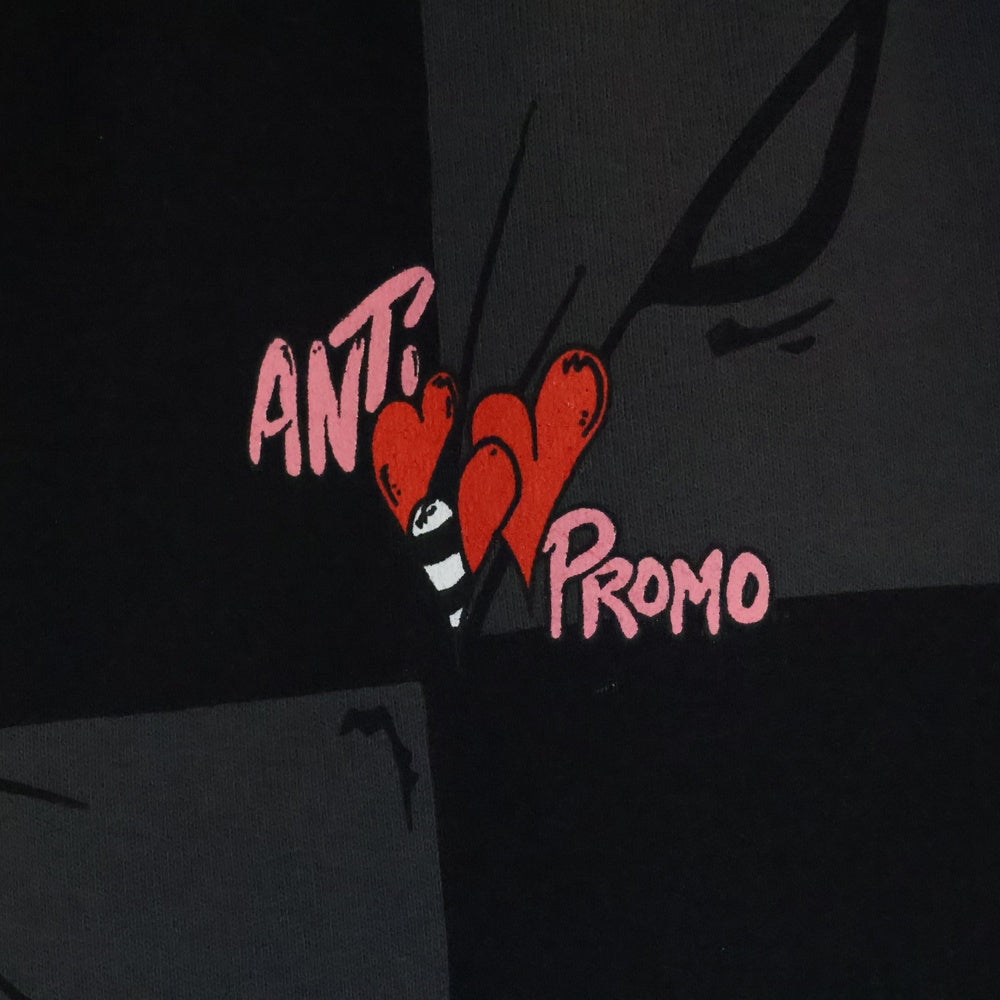 ANTI PROMO(アンチプロモ) 99EYES SWATPANTS MATTY BOY プリントスウェットロングパンツ ブラック