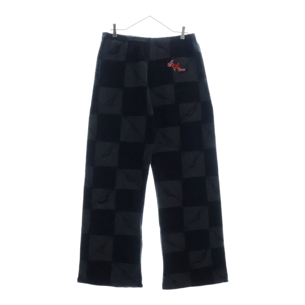 ANTI PROMO(アンチプロモ) 99EYES SWATPANTS MATTY BOY プリントスウェットロングパンツ ブラック
