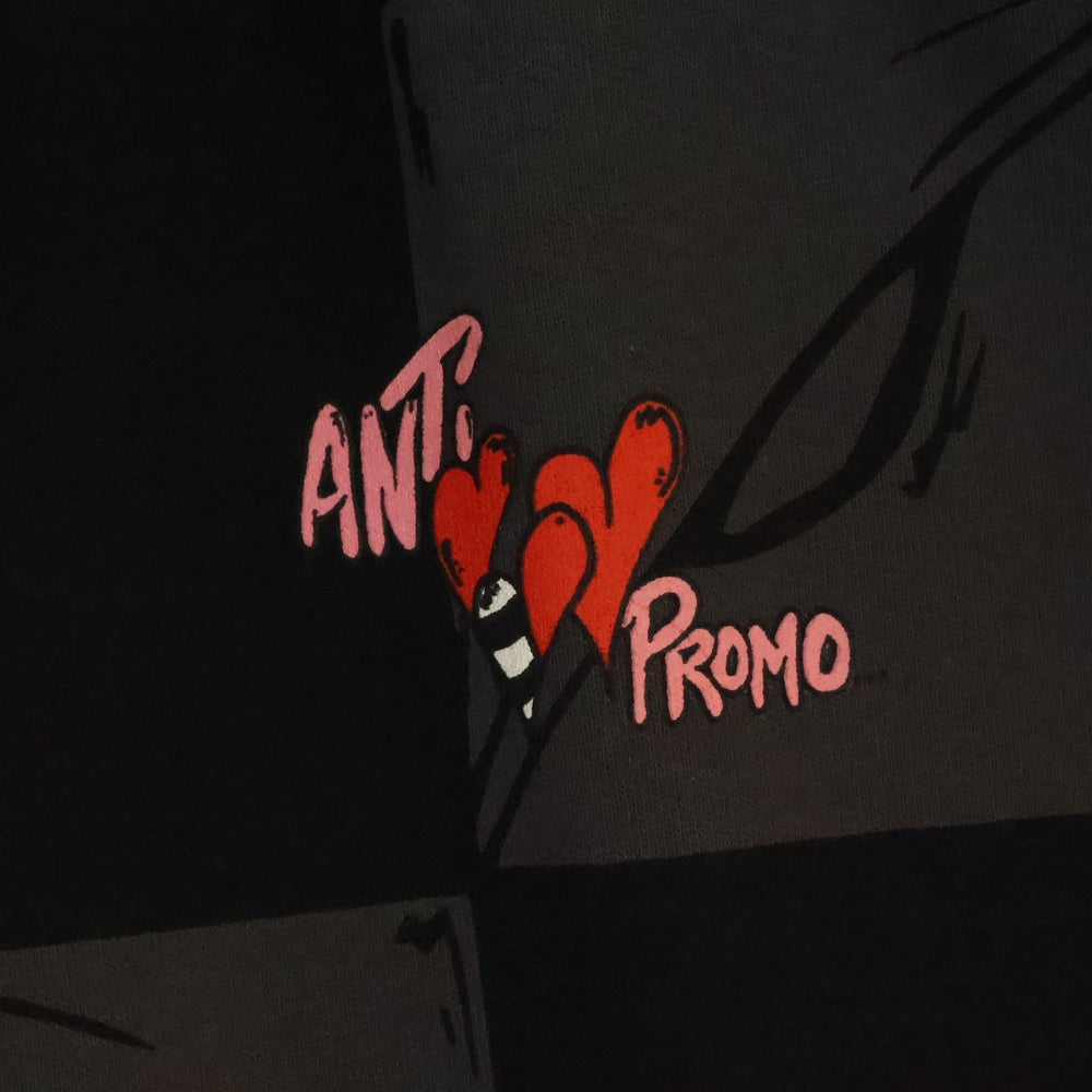 ANTI PROMO(アンチプロモ) 99EYES SWATPANTS MATTY BOY プリントスウェットロングパンツ ブラック