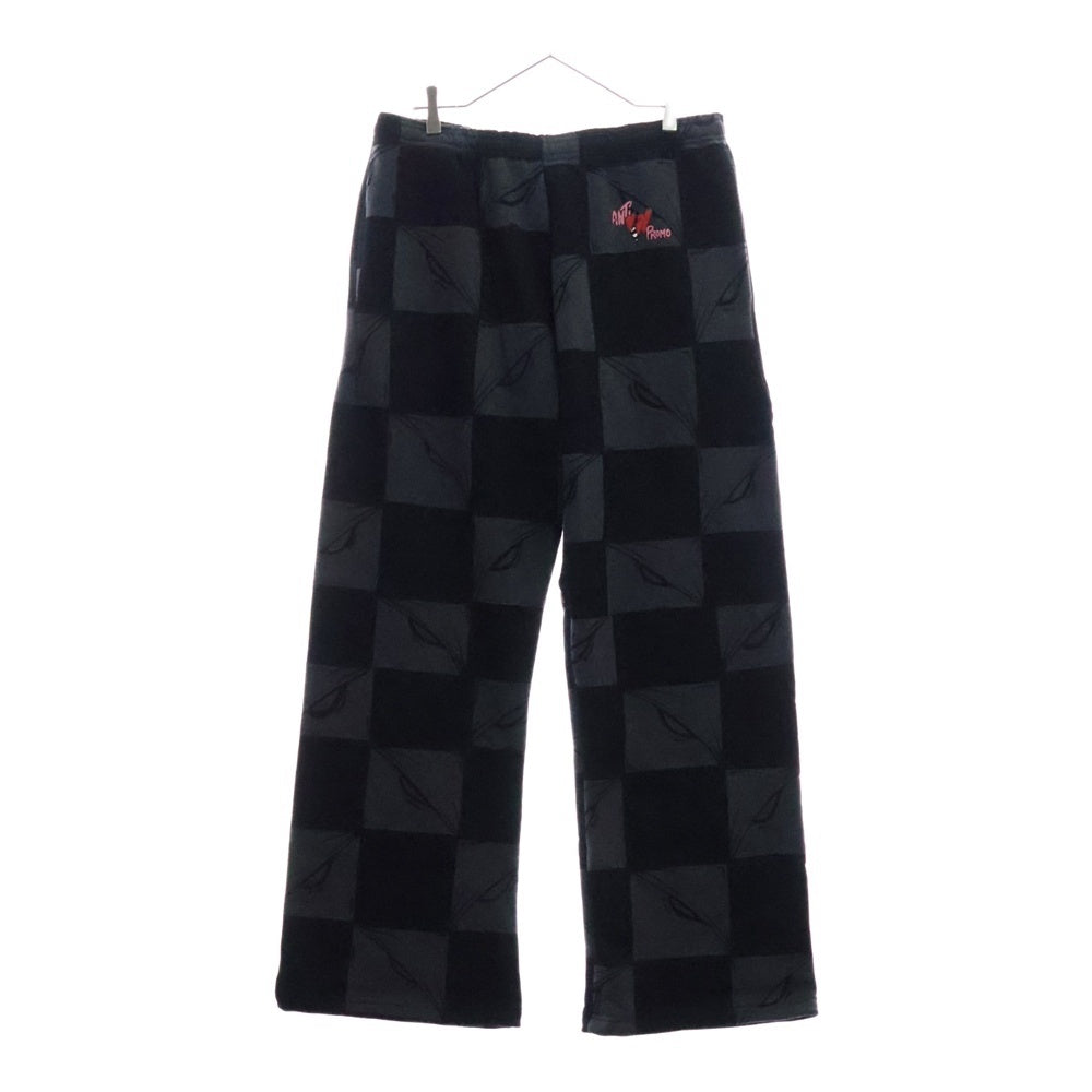 ANTI PROMO(アンチプロモ) 99EYES SWATPANTS MATTY BOY プリントスウェットロングパンツ ブラック
