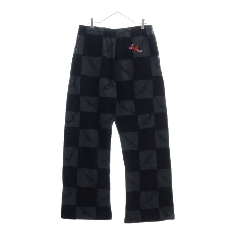 ANTI PROMO(アンチプロモ) 99EYES SWATPANTS MATTY BOY プリントスウェットロングパンツ ブラック