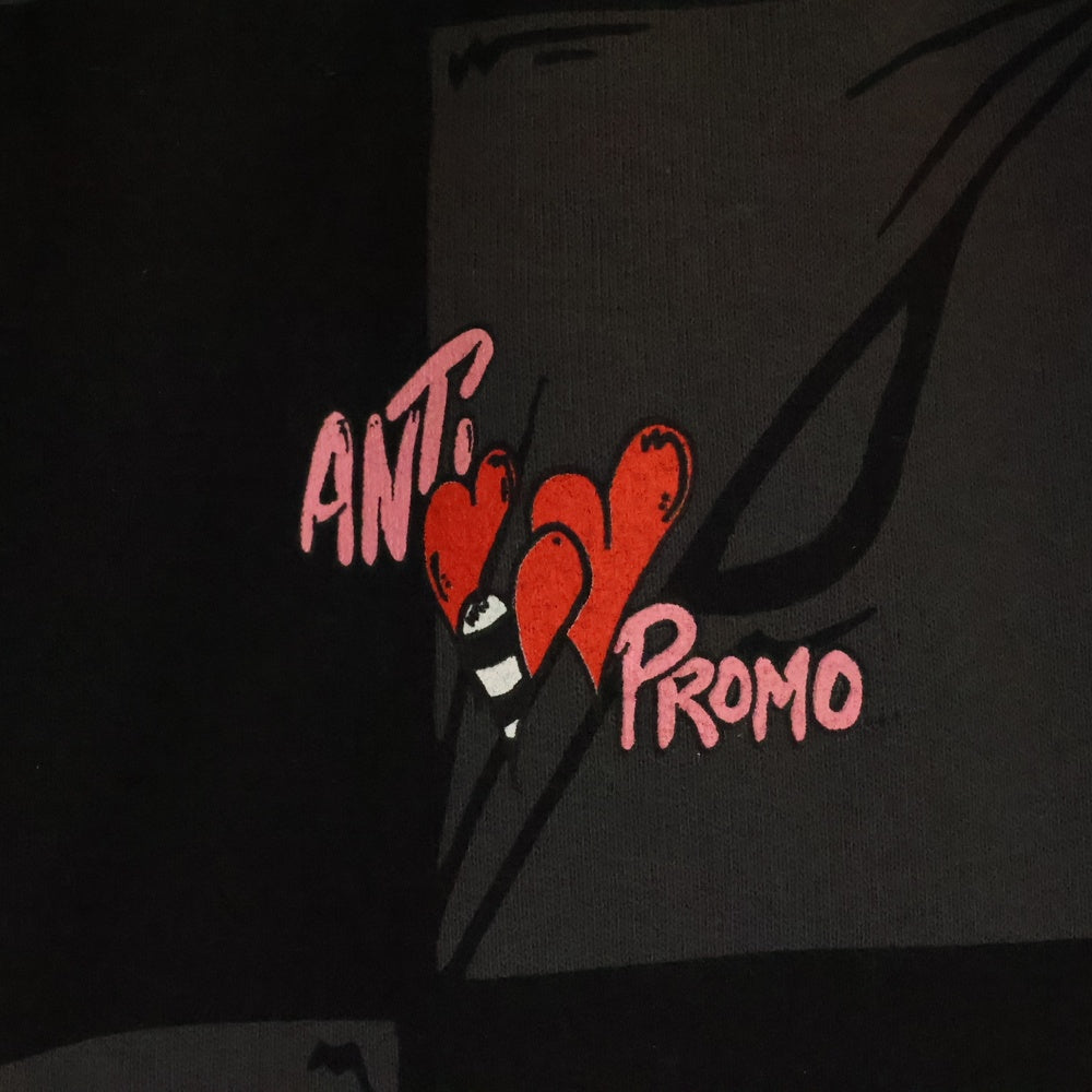ANTI PROMO(アンチプロモ) 99EYES SWATPANTS MATTY BOY プリントスウェットロングパンツ ブラック