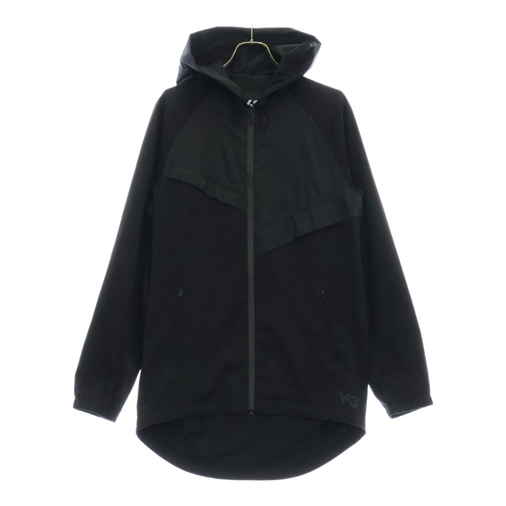 Y-3(ワイスリー) ナイロンジップアップフーディ パーカー ジャケット ブラック FJ0452