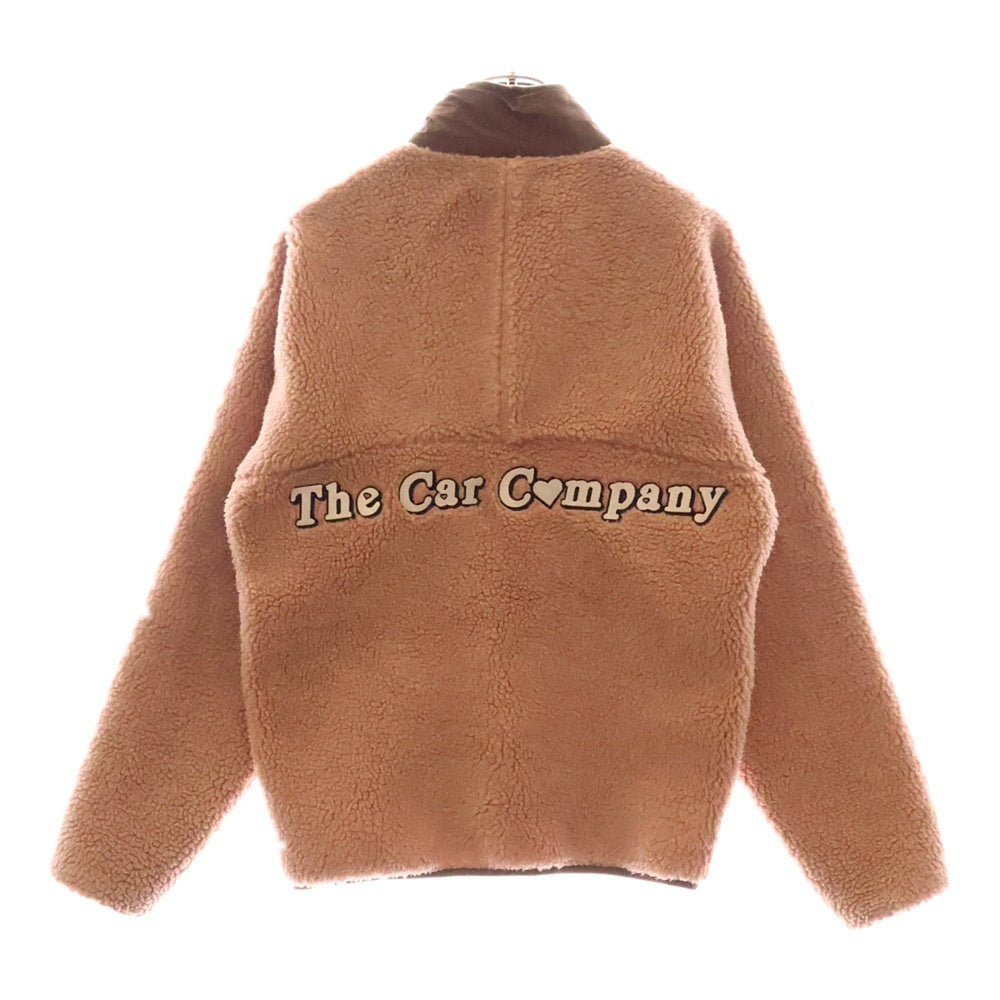 THE CAR COMPANY(ザカーカンパニー) TCCロゴ刺繍 ボアジャケット ピンク