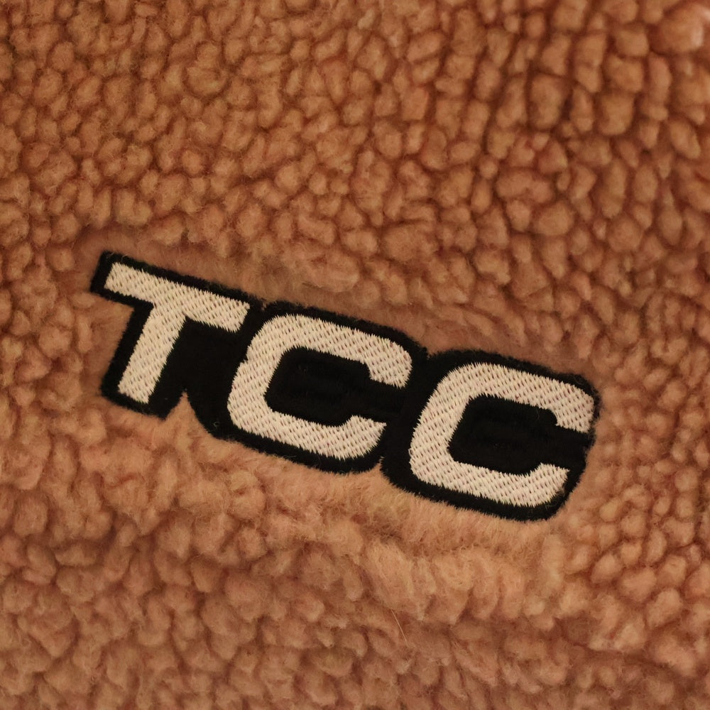 THE CAR COMPANY(ザカーカンパニー) TCCロゴ刺繍 ボアジャケット ピンク