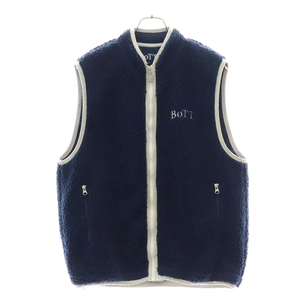 BoTT(ボット) Full Zip Fleece Vest 241BoTT09 フルジップフリースベスト ネイビー