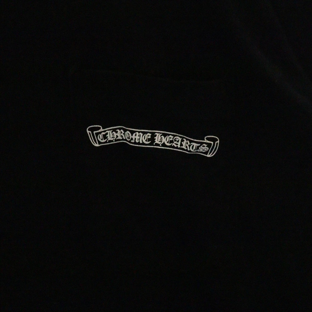 CHROME HEARTS(クロムハーツ) CH SCROLL LABEL FUCKYOU L/S TEE 1 スクロールラベル ファックユー スリーブロゴ長袖Tシャツ ブラック
