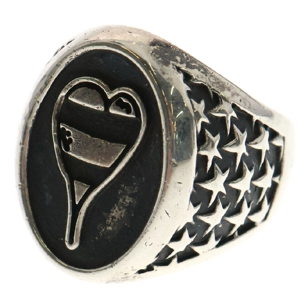CHROME HEARTS(クロムハーツ) PPO CAMEO STRIPED HEART カメオ シルバーリング メンズ
