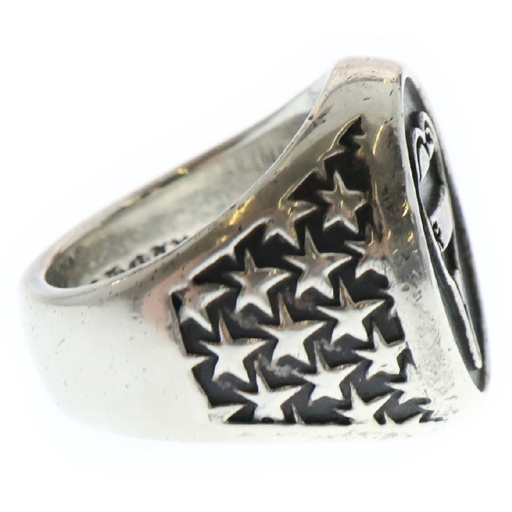 CHROME HEARTS(クロムハーツ) PPO CAMEO STRIPED HEART カメオ シルバーリング メンズ