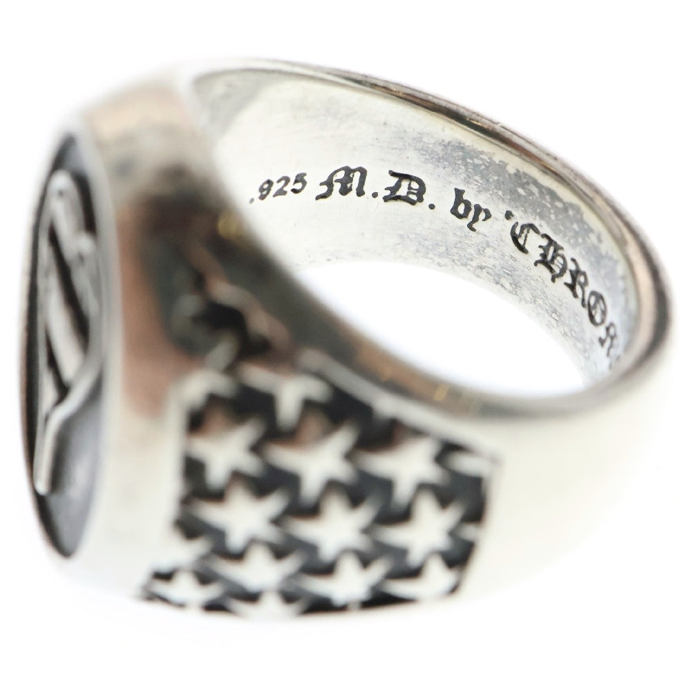 CHROME HEARTS(クロムハーツ) PPO CAMEO STRIPED HEART カメオ シルバーリング メンズ