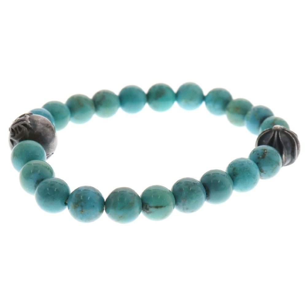 CHROME HEARTS(クロムハーツ) 8mm BEAD ビーズブレスレット シルバー/ターコイズ