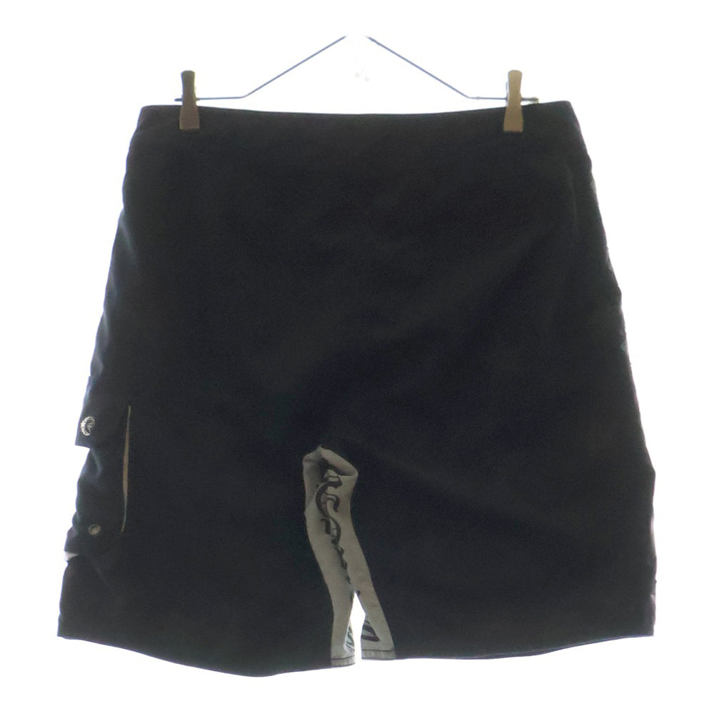 CHROME HEARTS(クロムハーツ) SWIM PANTS CRS BTN CH PLUS PATCH クロスボールボタン スタープリント CHプラスパッチ付き ハーフパンツ ネイビー