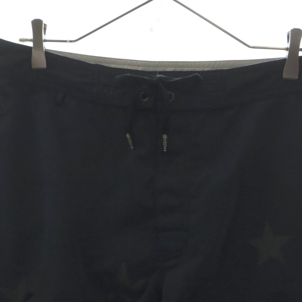CHROME HEARTS(クロムハーツ) SWIM PANTS CRS BTN CH PLUS PATCH クロスボールボタン スタープリント CHプラスパッチ付き ハーフパンツ ネイビー