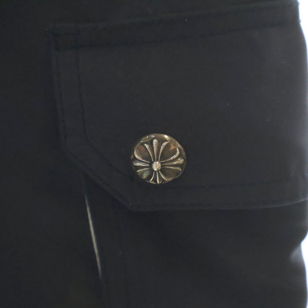 CHROME HEARTS(クロムハーツ) SWIM PANTS CRS BTN CH PLUS PATCH クロスボールボタン スタープリント CHプラスパッチ付き ハーフパンツ ネイビー