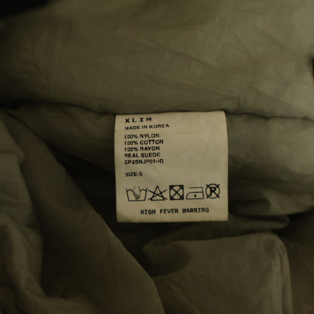XLIM(エクスリム) EP.2 SYNOPSIS 01 PADDED JACKET パディット ジップアップジャケット グレー
