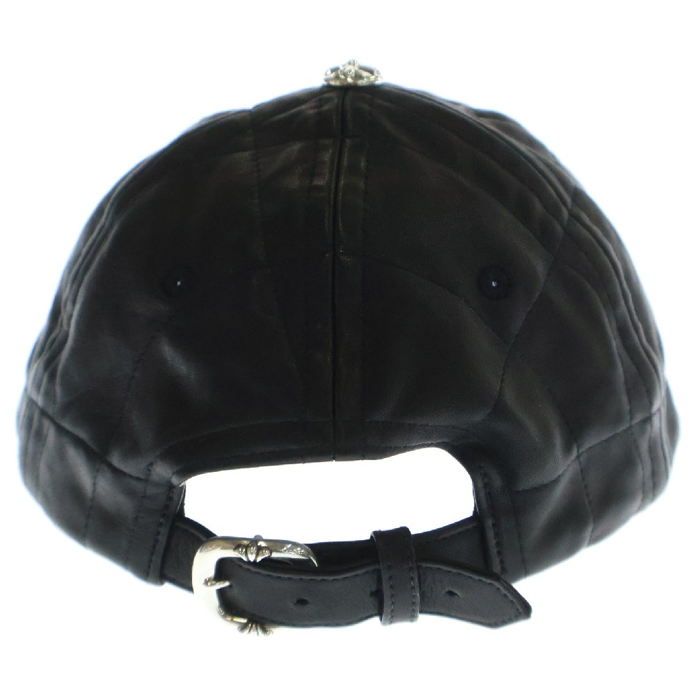 CHROME HEARTS(クロムハーツ) CH CRS LEATHER SPIDER CAP CHクロス付 レザースパイダー キャップ 帽子 ブラック
