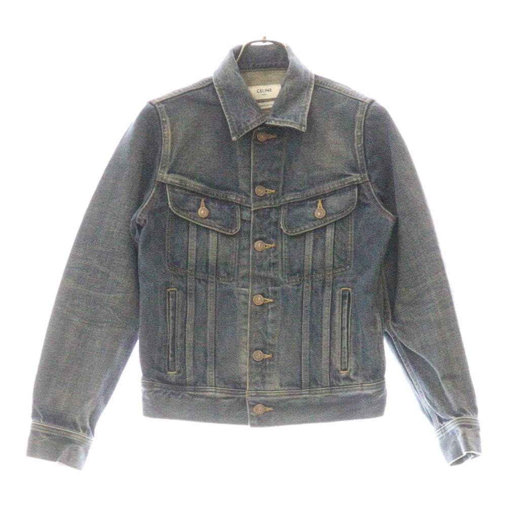 CELINE(セリーヌ) 23AW DENIM TRUCKER JACKET トラッカーデニムジャケット 2Q76807DU ブルー