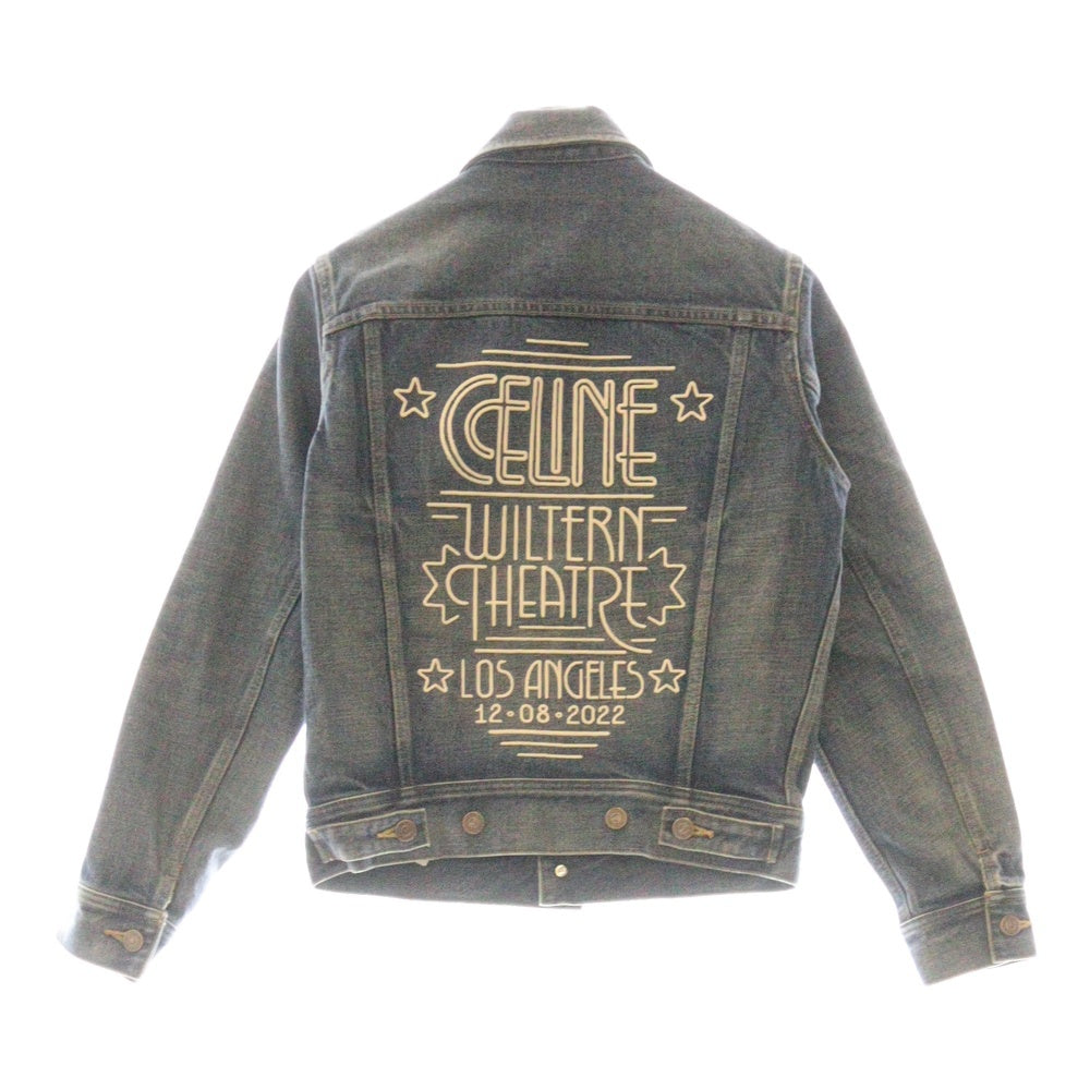 CELINE(セリーヌ) 23AW DENIM TRUCKER JACKET トラッカーデニムジャケット 2Q76807DU ブルー