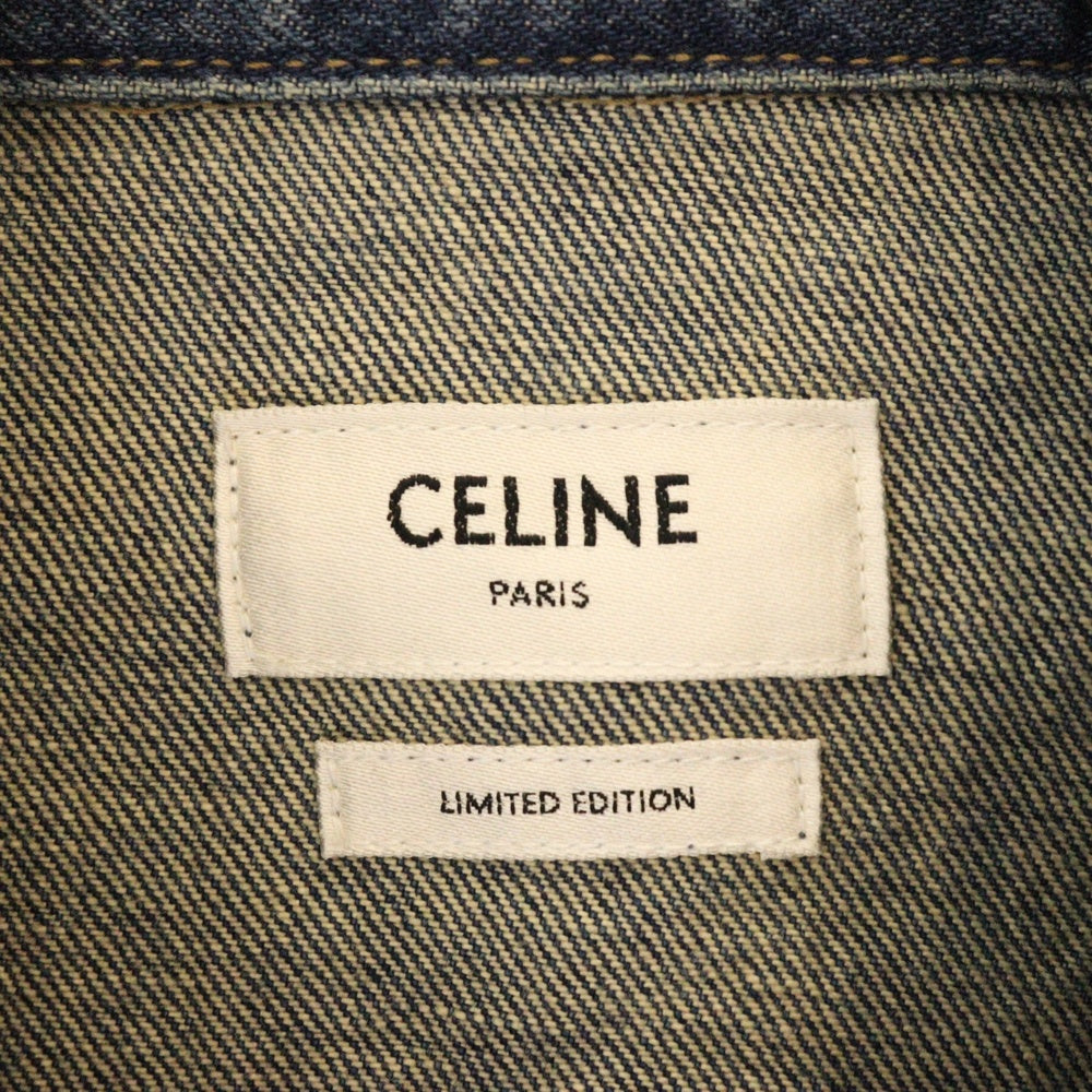 CELINE(セリーヌ) 23AW DENIM TRUCKER JACKET トラッカーデニムジャケット 2Q76807DU ブルー