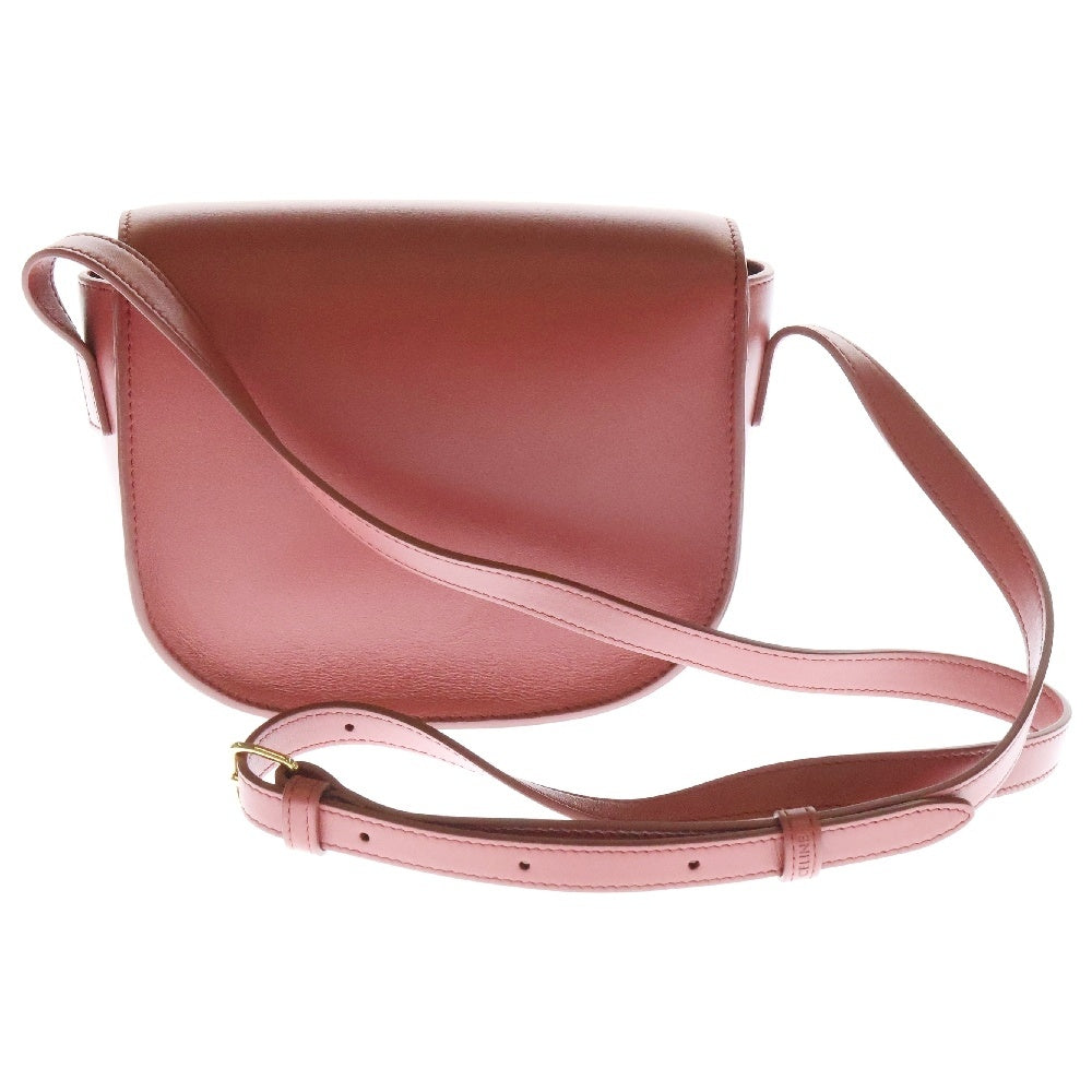 CELINE(セリーヌ) フォルコキュイル トリオンフ ピンク レディース カーフスキン ショルダーバッグ