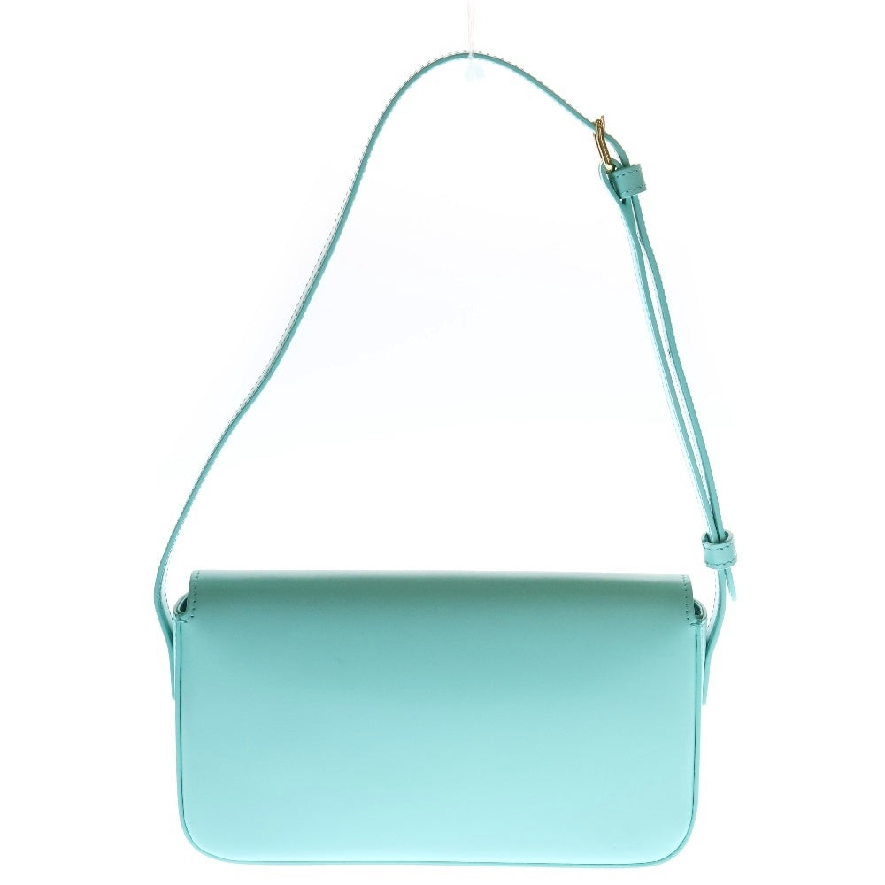 CELINE(セリーヌ) クロード ショルダーバッグ トリオンフ ライトグリーン レザー レディース