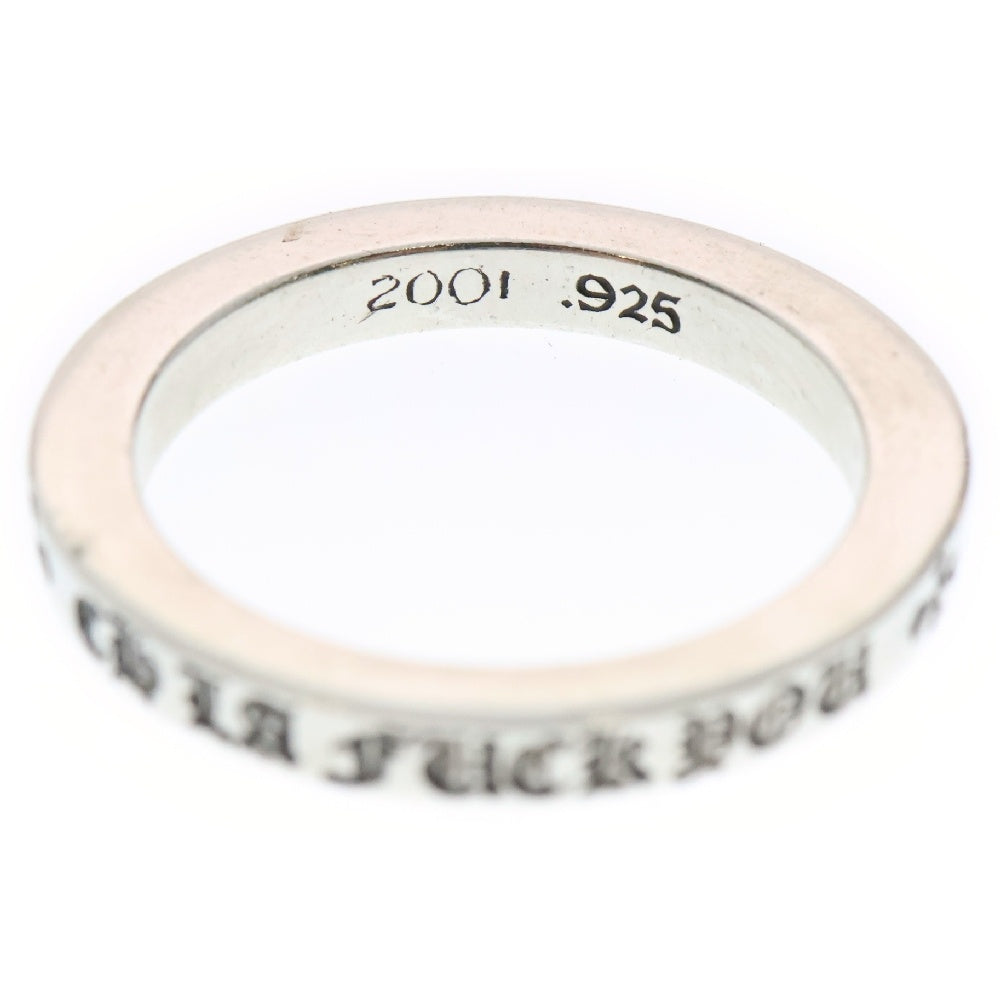 CHROME HEARTS(クロムハーツ) 3mm SPACER FUCKYOU LA限定 3mmスペーサーファックユー シルバーリング シルバー BCA395