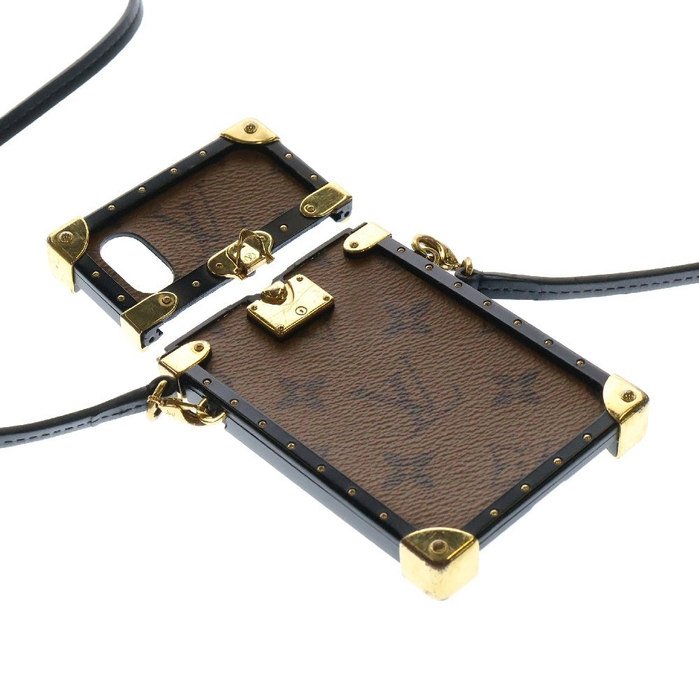 LOUIS VUITTON(ルイヴィトン) モノグラム アイ トランク iPhone X&XS アイフォンX フォリオ M62618 スマホケース ブラウン