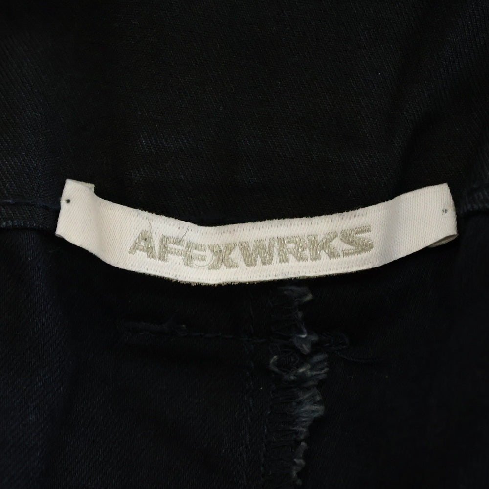AFFXWRKS(アフィックスワークス) ポケット切替 カーゴパンツ ダークネイビー/ボルドー