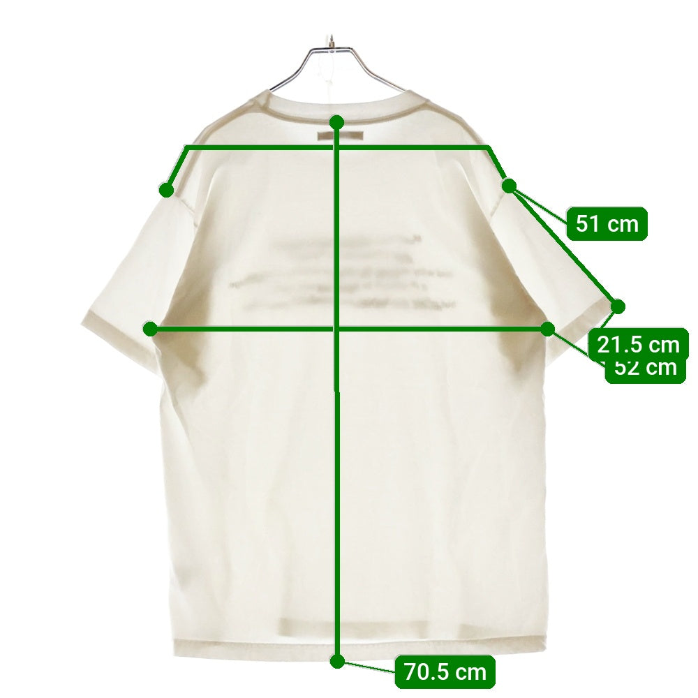 MINEDENIM(マインデニム) Lettered Print T-SH 2008-6001-00-L2 レタープリント 半袖Tシャツ ホワイト