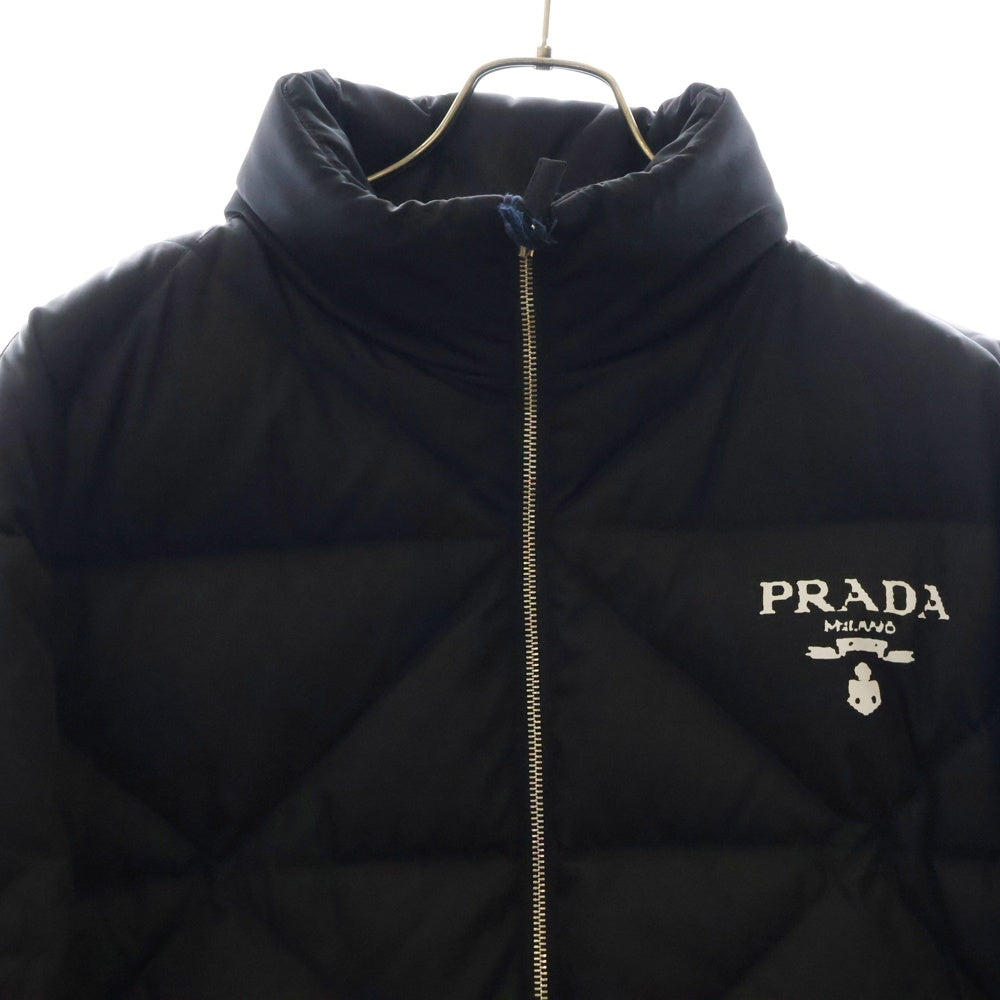 PRADA(プラダ) Re Nylon ロゴデザイン キルティング ダウンジャケット SGB803