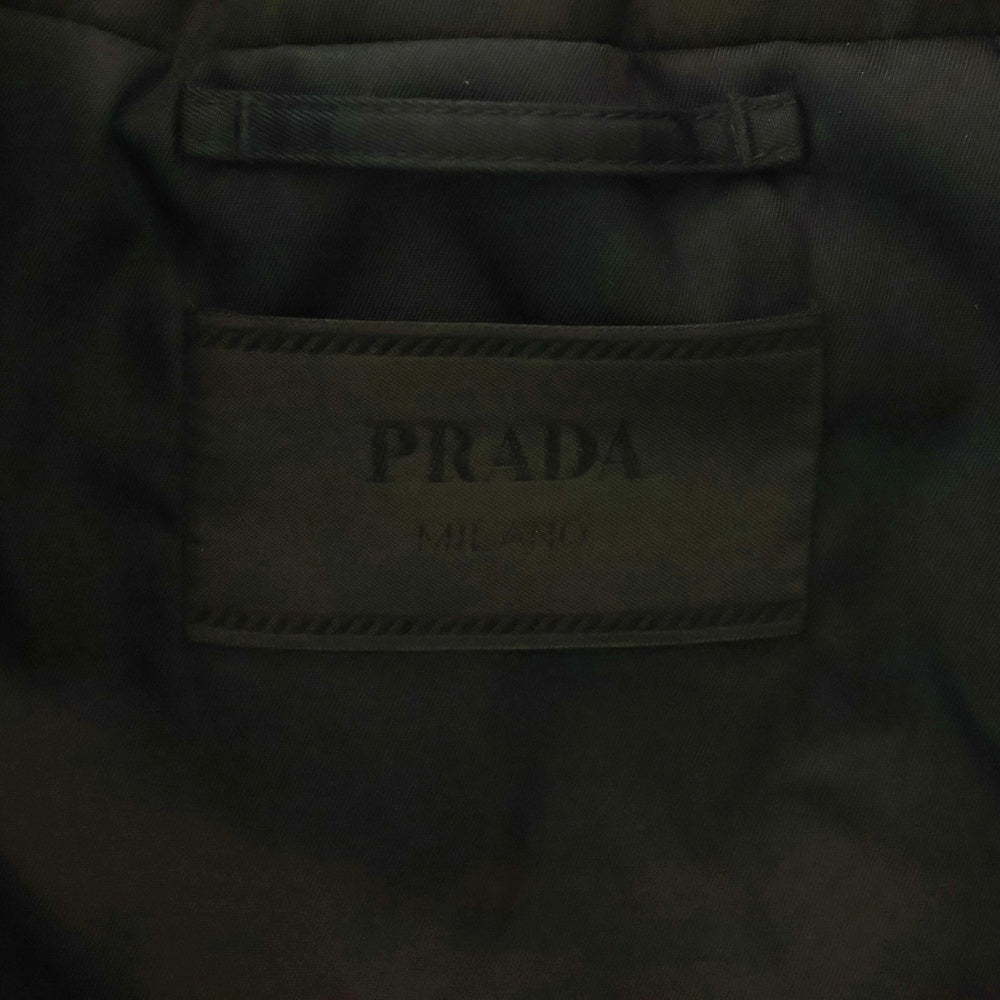 PRADA(プラダ) Re Nylon ロゴデザイン キルティング ダウンジャケット SGB803