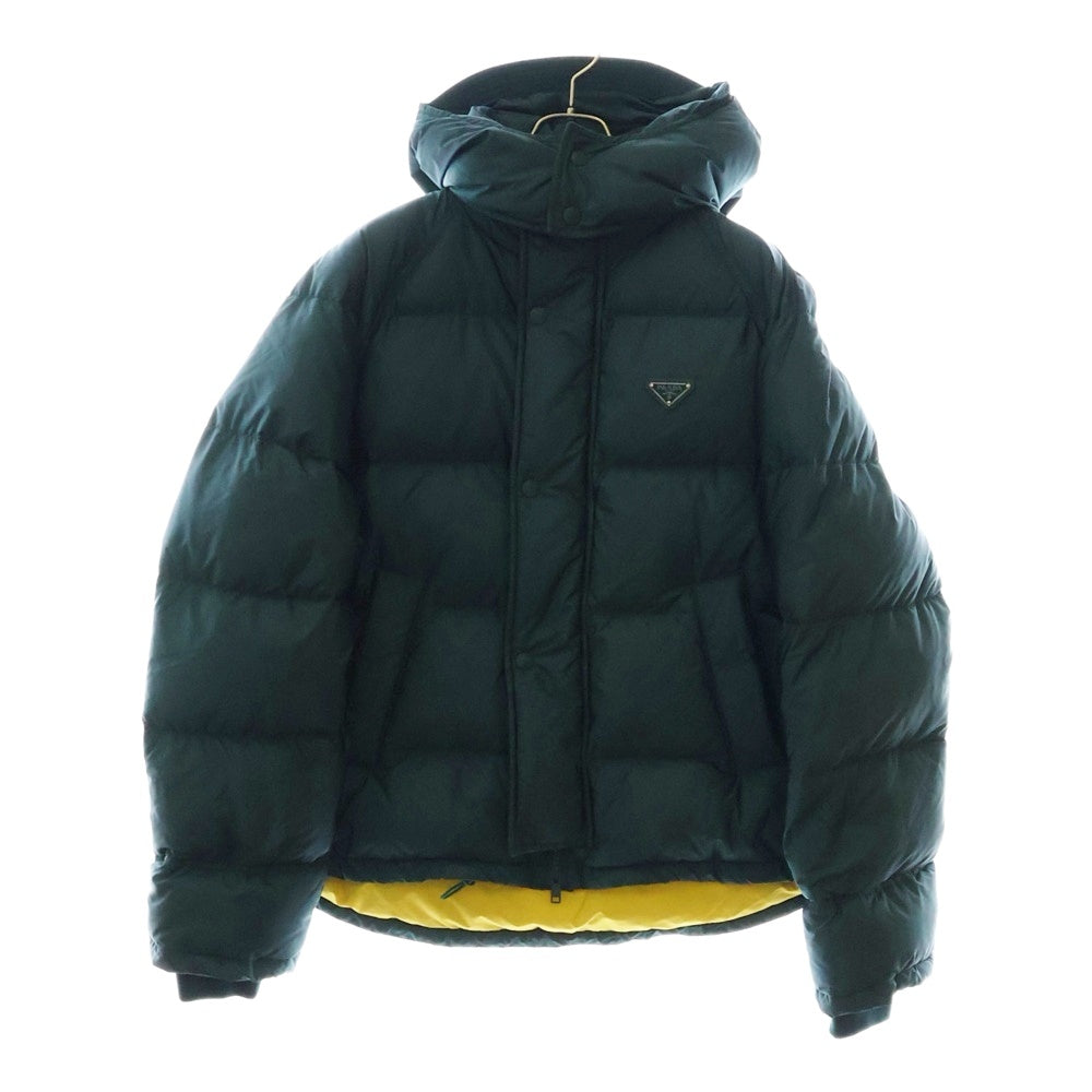 PRADA(プラダ) Re-Nylon Puffer Jacket SGC699 リナイロン トライアングルロゴ 三角プレート パファージャケット カーキ