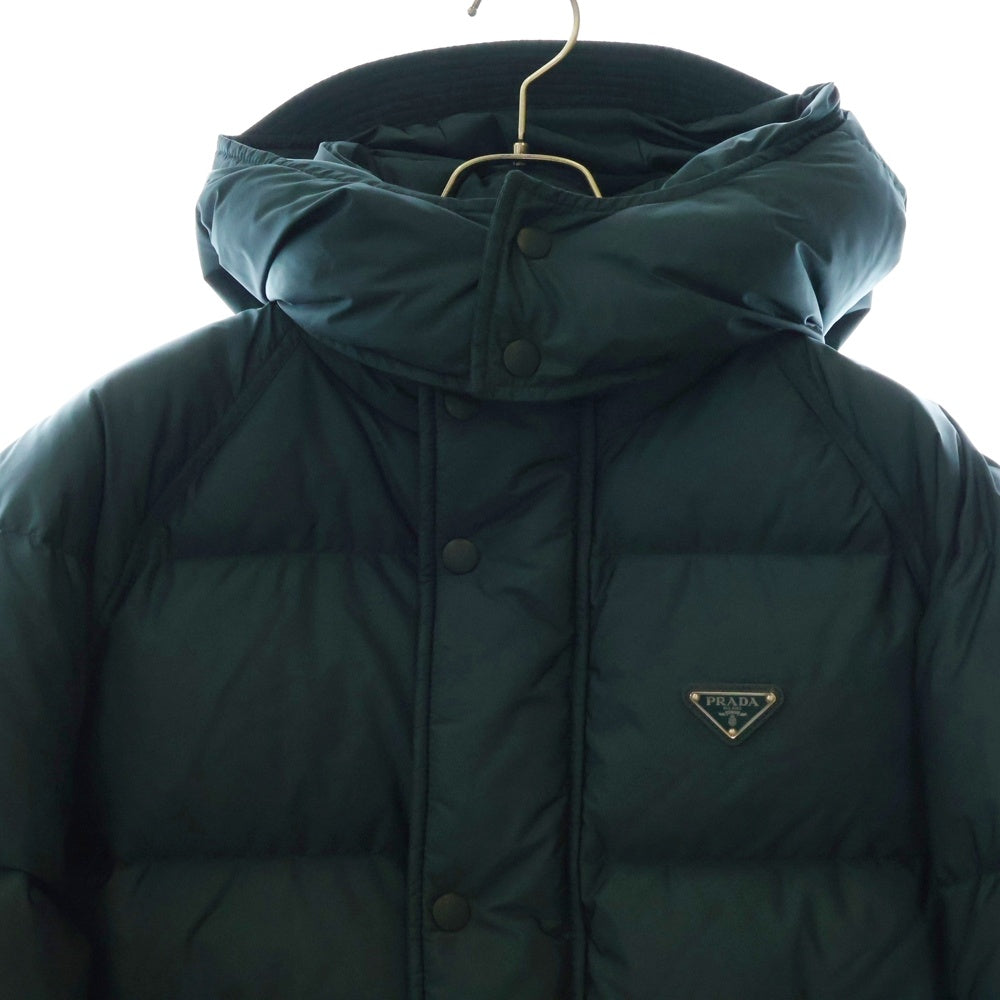 PRADA(プラダ) Re-Nylon Puffer Jacket SGC699 リナイロン トライアングルロゴ 三角プレート パファージャケット カーキ
