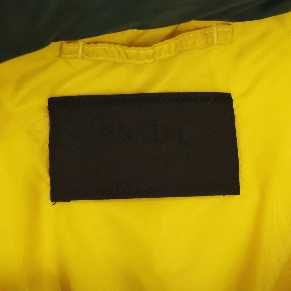 PRADA(プラダ) Re-Nylon Puffer Jacket SGC699 リナイロン トライアングルロゴ 三角プレート パファージャケット カーキ