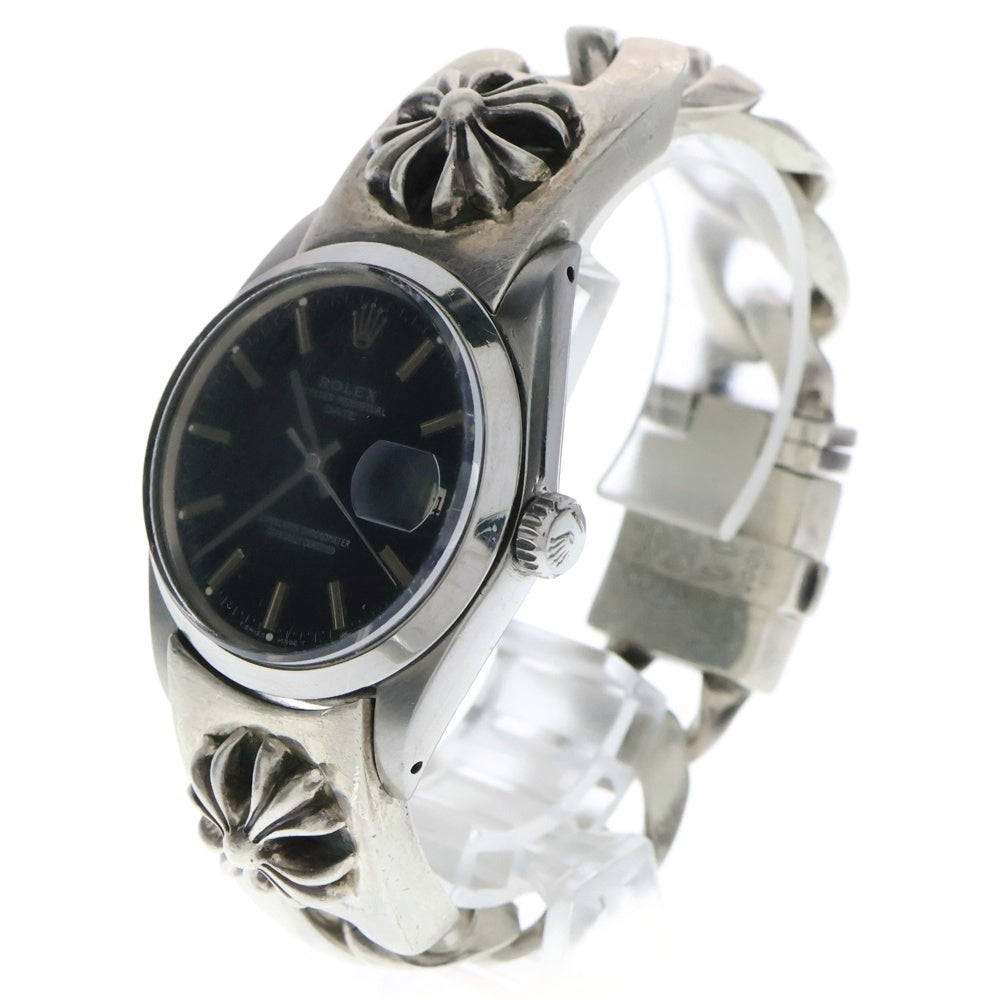 CHROME HEARTS(クロムハーツ) ×ROLEX OYSTER PERPETUAL オイスターパーペチュアル 1500 CHプラスクラシックリンクウォッチブレスレット シルバー