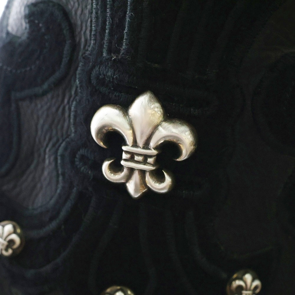 CHROME HEARTS(クロムハーツ) LETTERMAN JACKET クロスパッチ レターマン ジャケット スタジャン ブラック
