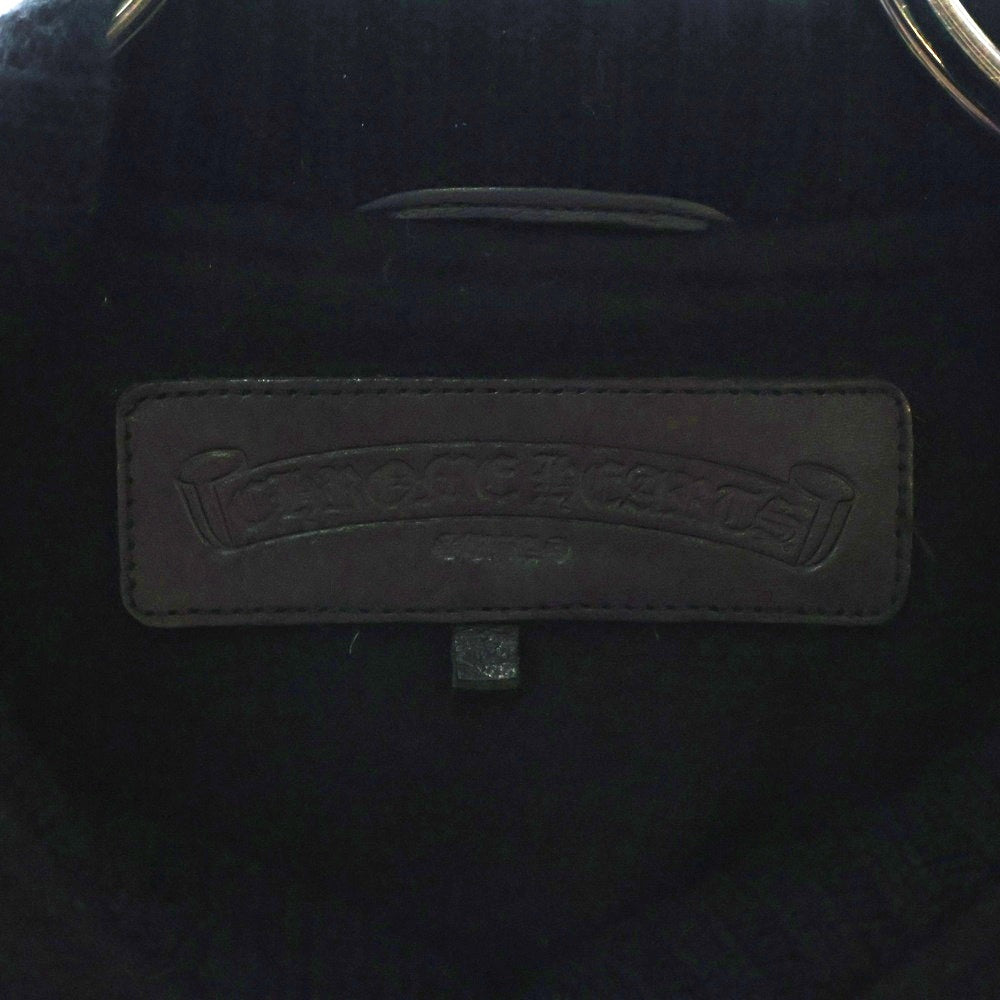 CHROME HEARTS(クロムハーツ) LETTERMAN JACKET クロスパッチ レターマン ジャケット スタジャン ブラック