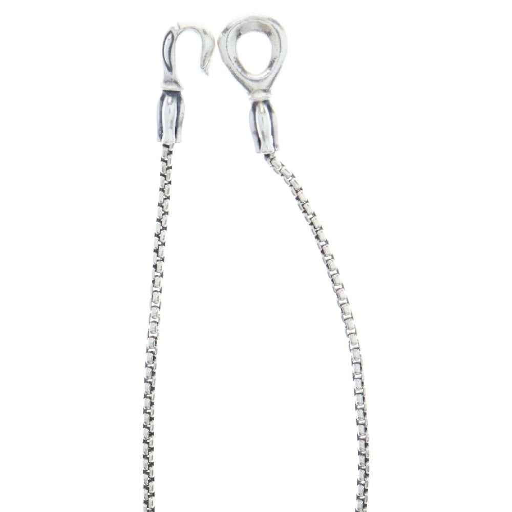 LONE ONES(ロンワンズ) MF Hook S 1.8mm BOX Chain メイティングフライト フックS 1.8mmボックスチェーンネックレス シルバー