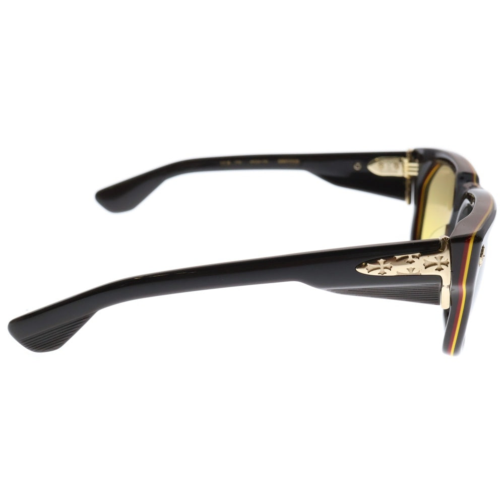 CHROME HEARTS(クロムハーツ) SNIFFER クロステンプル 眼鏡 アイウェア サングラス ブラウン 56□20-142