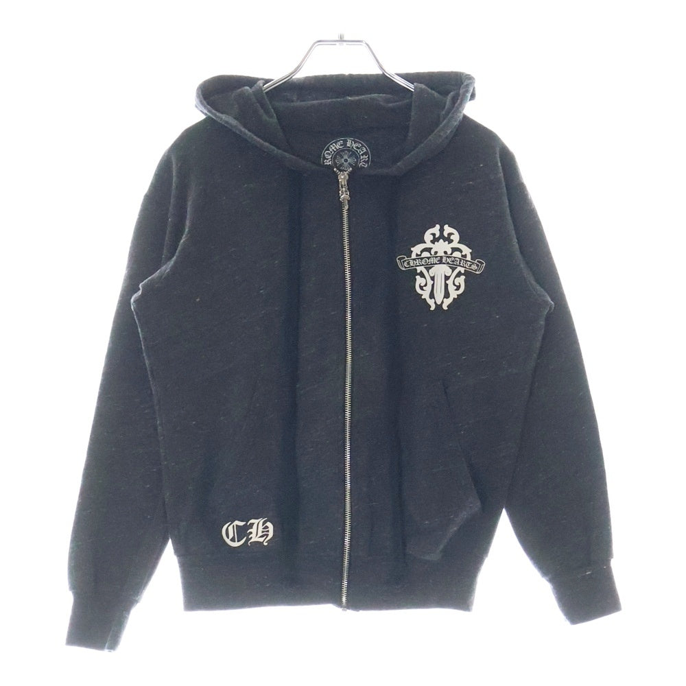 CHROME HEARTS(クロムハーツ) VINE DAGGER Zip Up Hoodie ヴァインダガー ジップアップ フーディ パーカー グレー レディース