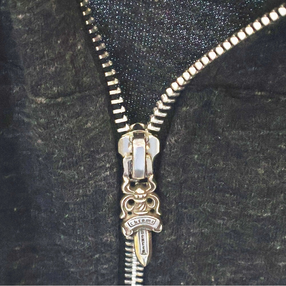 CHROME HEARTS(クロムハーツ) VINE DAGGER Zip Up Hoodie ヴァインダガー ジップアップ フーディ パーカー グレー レディース