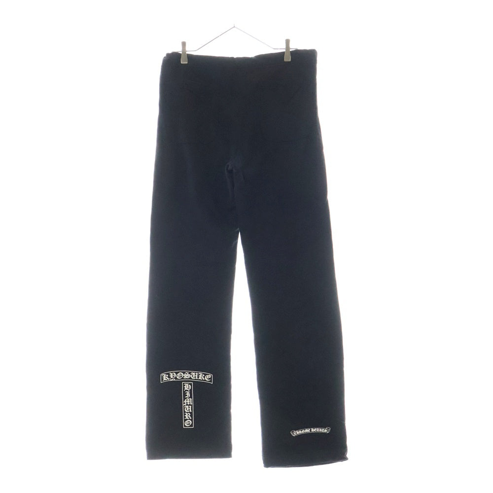 CHROME HEARTS(クロムハーツ) ×KYOSUKE HIMURO OLD Dagger Sweat pants オールド 氷室京介 ダガープリント ロゴ スウェットパンツ ブラック レディース