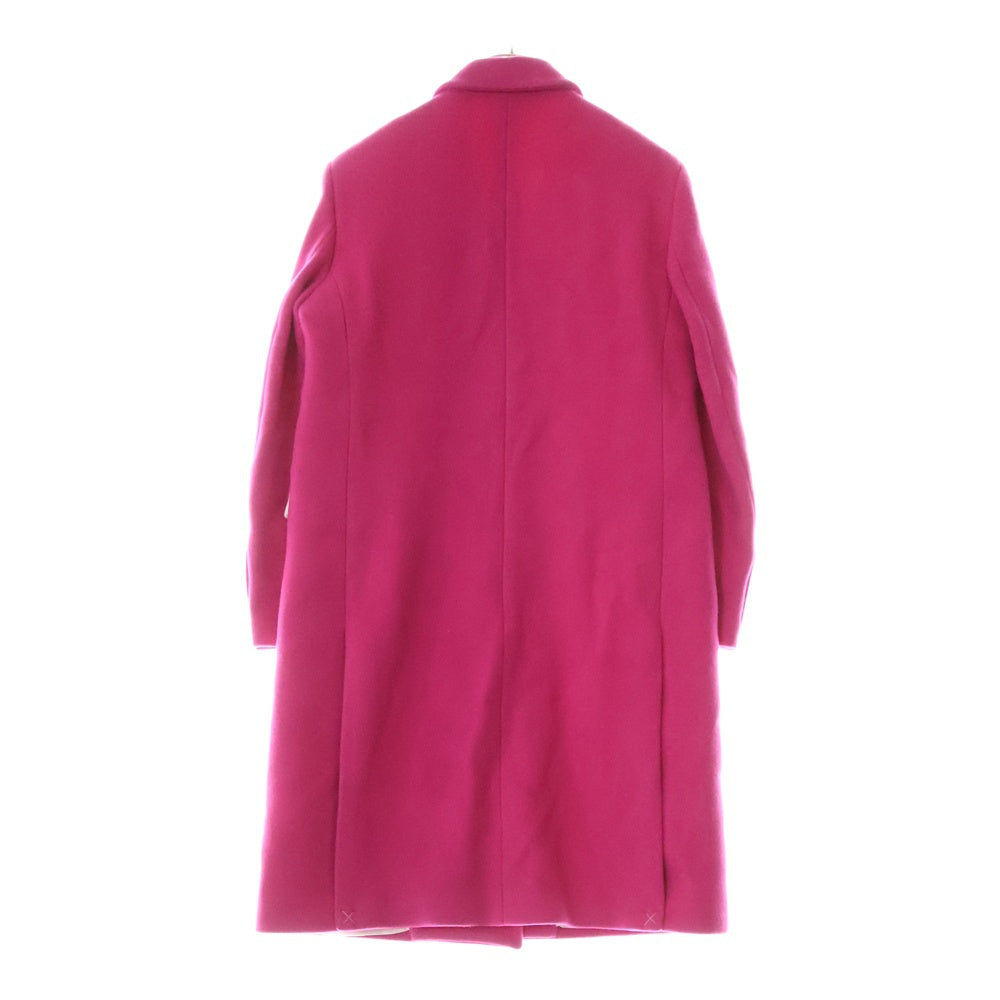 AMIRI(アミリ) Long Wool Coat PS23WOL002-886 ロングウールコート ピンク エンブレムピン