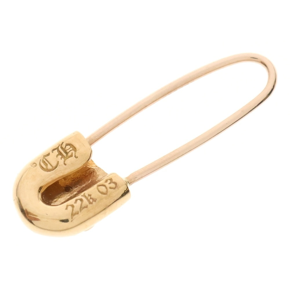 CHROME HEARTS(クロムハーツ) 22K SAFETY PIN L セーフティピンピアス ゴールド