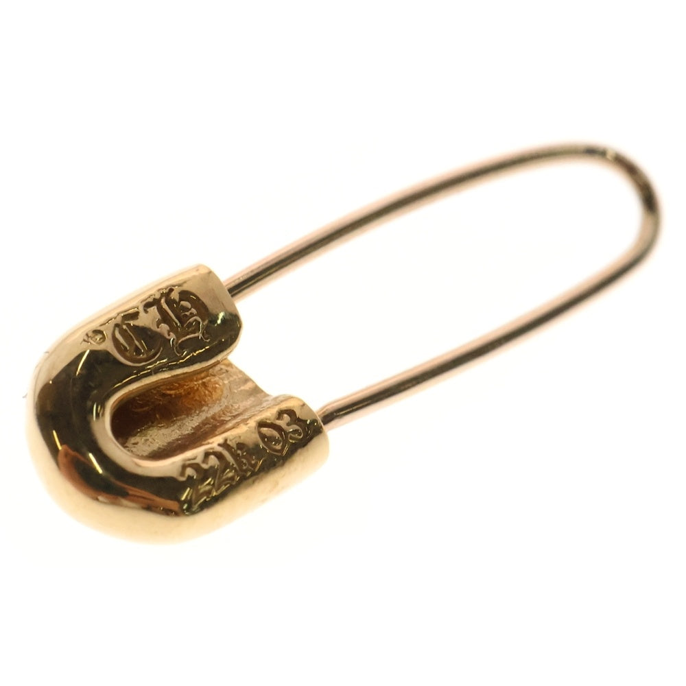 CHROME HEARTS(クロムハーツ) 22K SAFETY PIN L セーフティピンピアス ゴールド