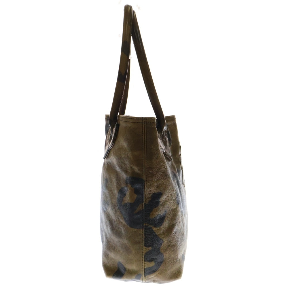 CHROME HEARTS(クロムハーツ) FS TOTE FSトート カモ柄クロスパッチ付きレザートートバッグ