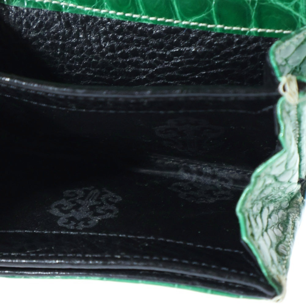 CHROME HEARTS(クロムハーツ) TINY WALLET タイニーウォレット CHプラスボタンエキゾチックレザー 財布