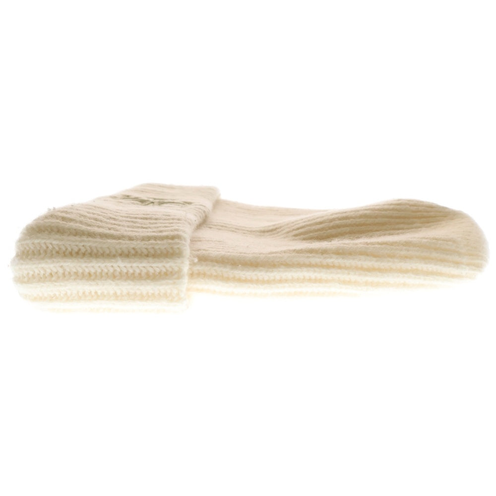 CHROME HEARTS(クロムハーツ) BEANIE CASH レザーパッチビーニー レザークロスパッチクロスボール付カシミヤ帽子