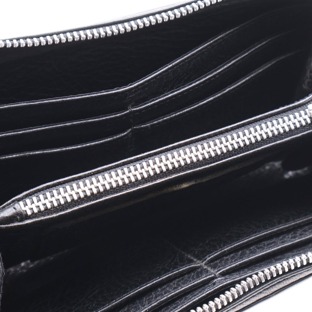 CHROME HEARTS(クロムハーツ) REC F ZIP ゼロピラミッドスタッズコーナー ラウンドジップレザー財布